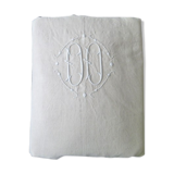 Old sheet in mestizo bis monogrammed DD with days