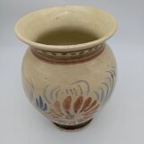 Vase Henriot Quimper . HR .A décor floral .