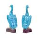 Vintage Duck Figurine Figure Couple Blue Chinese Porcelain 12cm