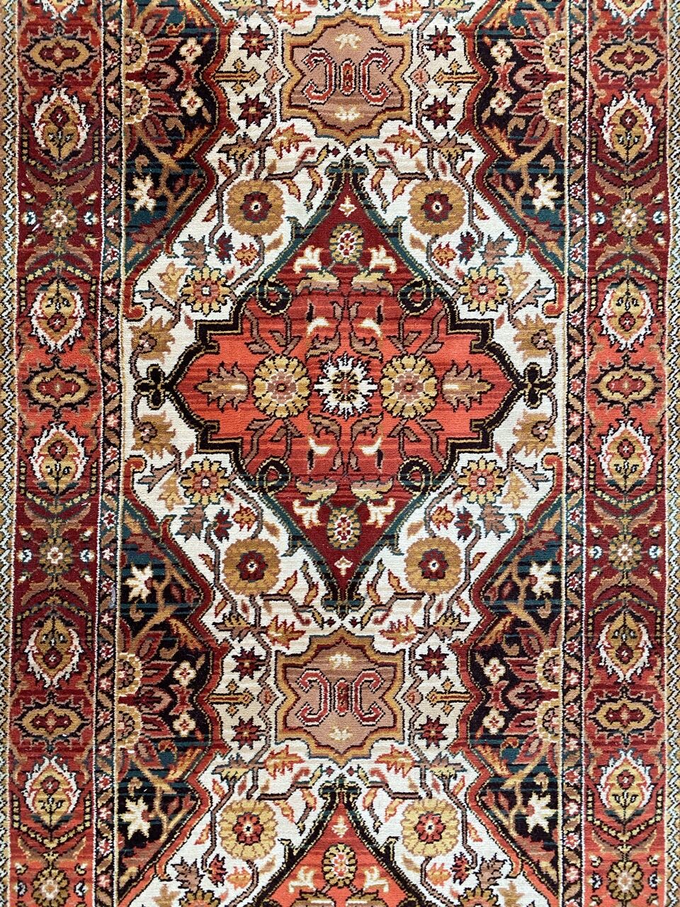 Vintage carpet corridor Persian style 89x300 cm