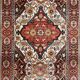 Vintage carpet corridor Persian style 89x300 cm