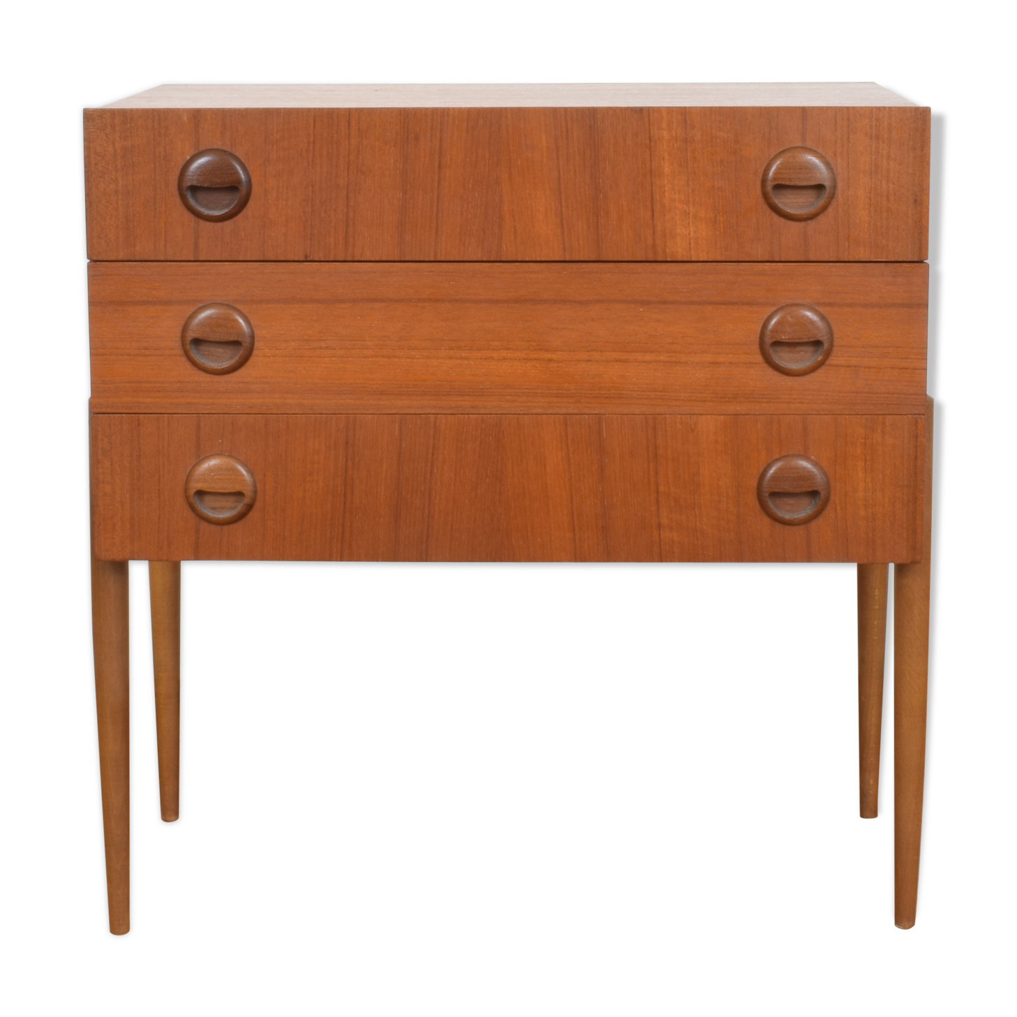 Commode en teck de Hans Hawig Möbler années 1960.