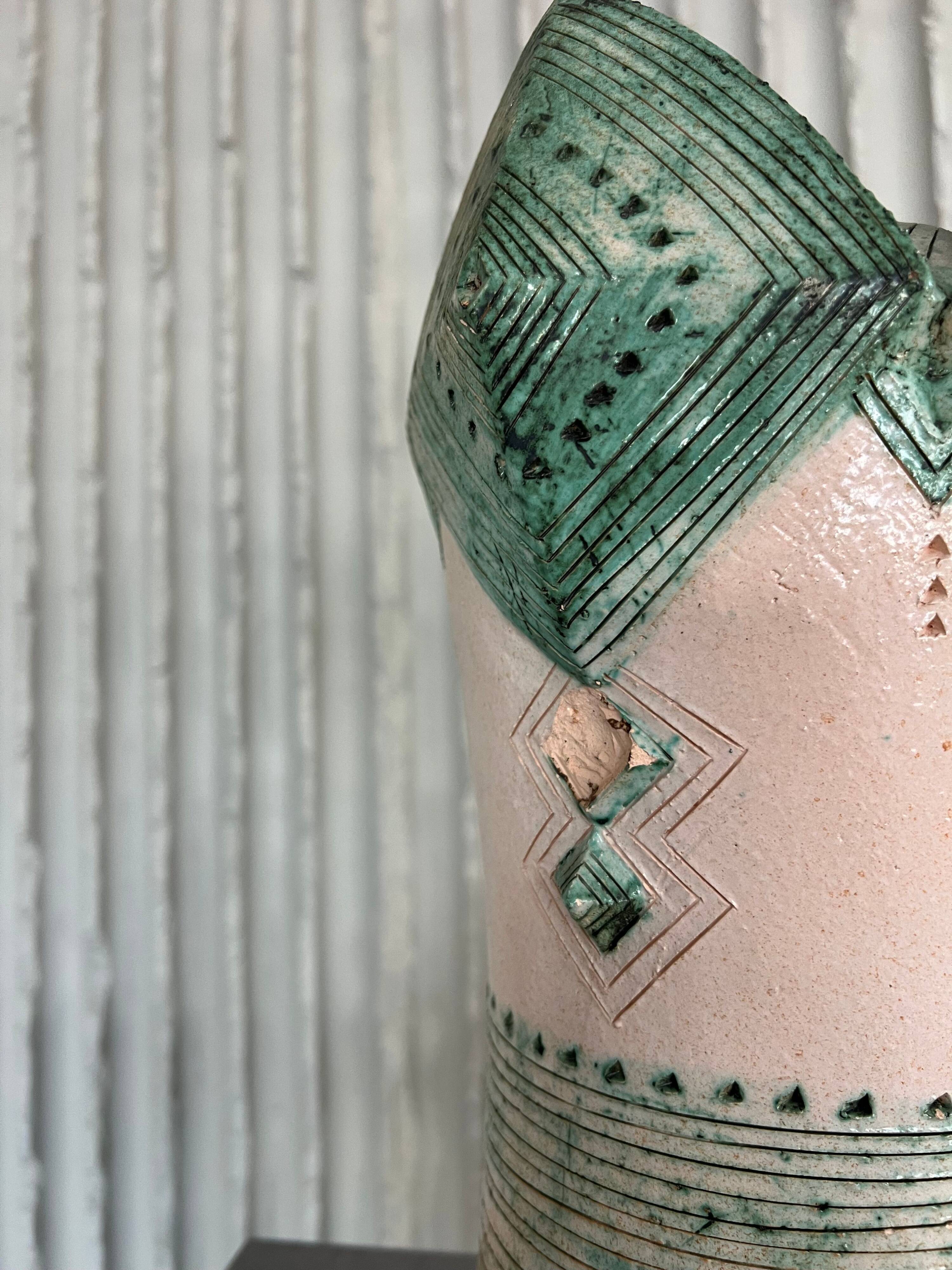 XXL (40-80cm) ceramic chess set by Maria Kenarova
