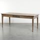 Antique French oak dining table for 6 to 8 people with a baguette drawer
