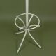 Parrot metal coat rack with 8 orange balls, vintage 1970s.