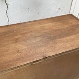 Storage unit in solid oak and veneer, circa 1960.