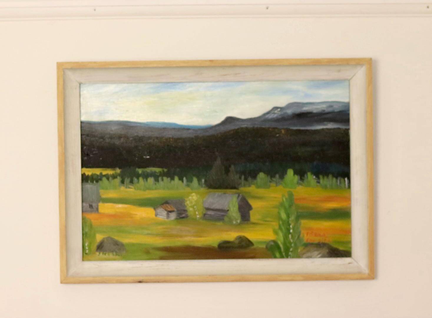 Oil on panel "Fåbo, Sonfjället" by J. Hock