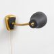 Jacques biny (designer) - pair of adjustable wall lights in brass & metal