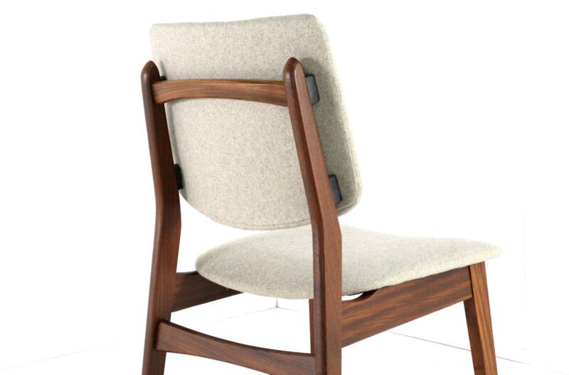 Set of 4 dining chairs 'Overpelt' - mid century dutch design in teak
