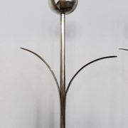 Italian Candleholders in Silver Metal from Mesa, 1970s, Set of 2