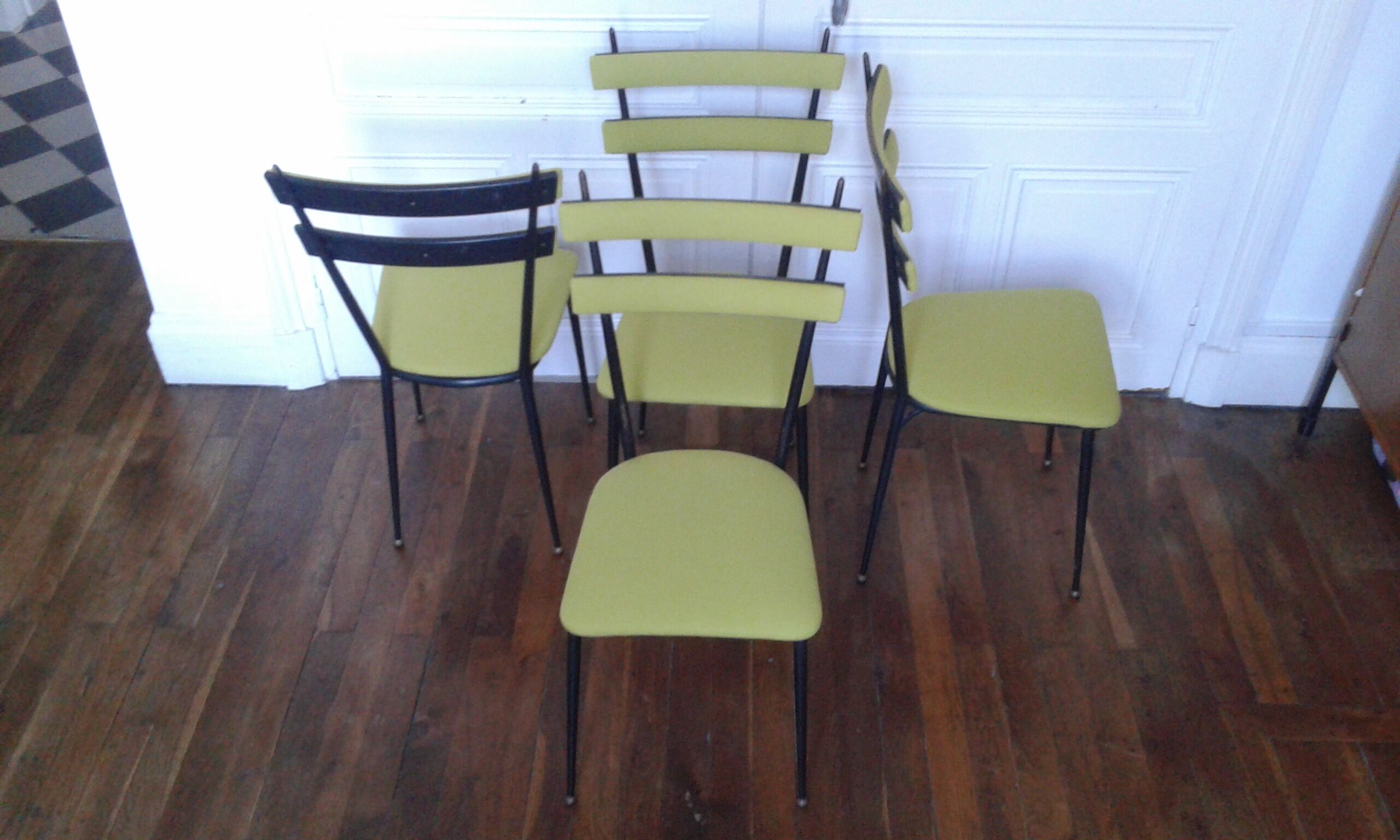 set of 4 chairs design Colette Gueden