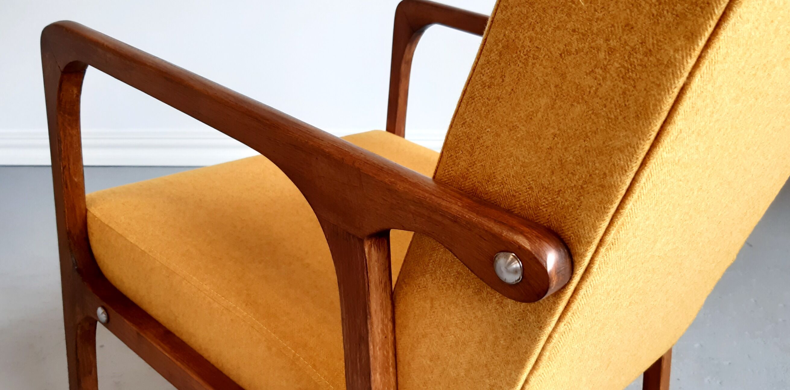 1960s armchair in tweed