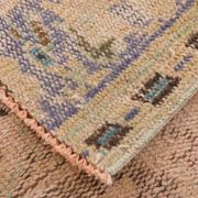 Tapis vintage beige, tapis turc vintage délavé par le soleil, tapis beige
