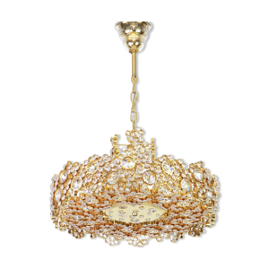 Lustre en laiton doré