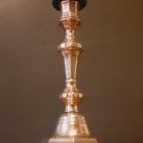 Chiseled bronze candlestick from the Louis XIV period, early 18th century.