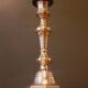 Chiseled bronze candlestick from the Louis XIV period, early 18th century.