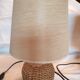 2 rattan bedside lamps