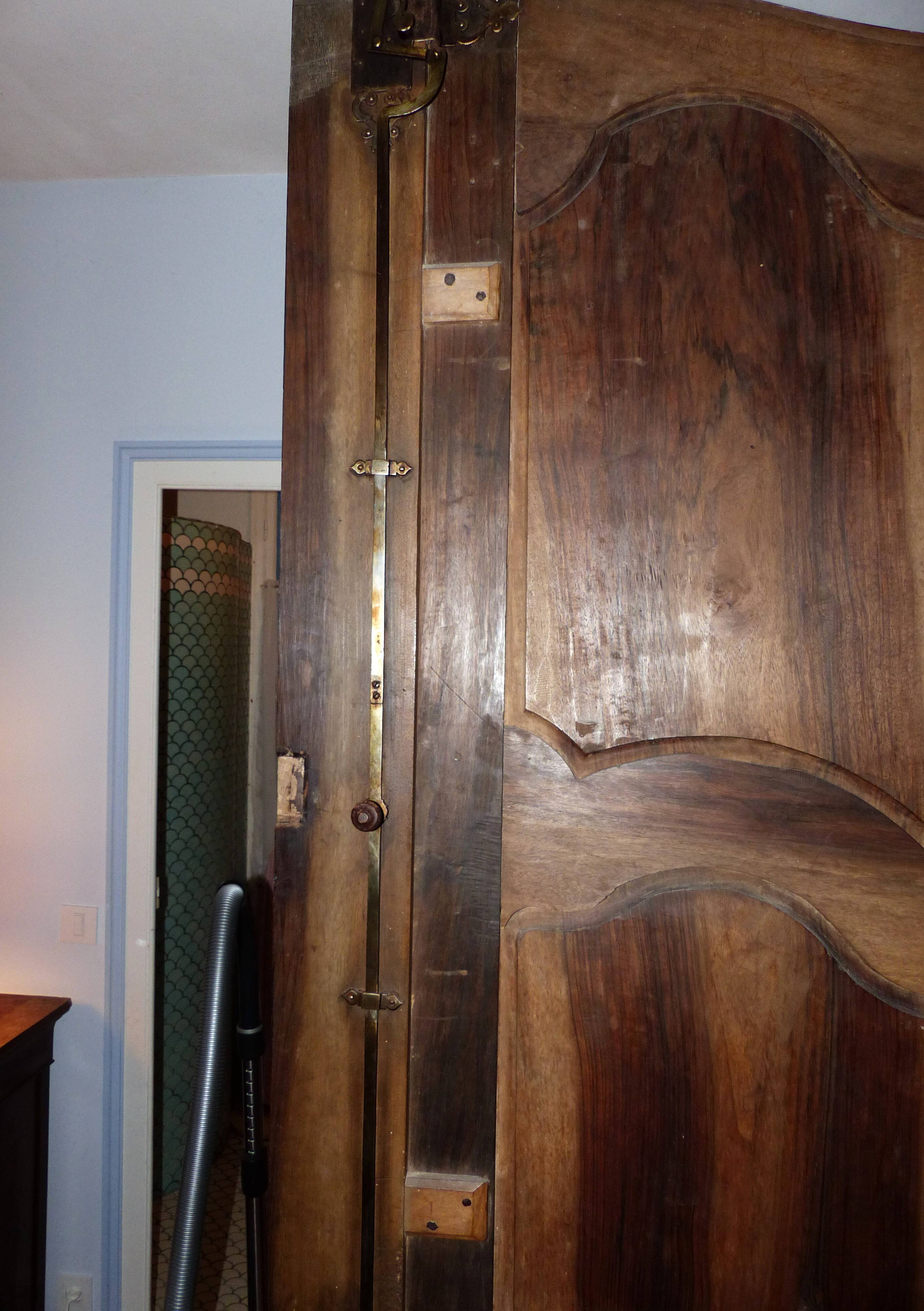 Louis XIV period walnut wardrobe