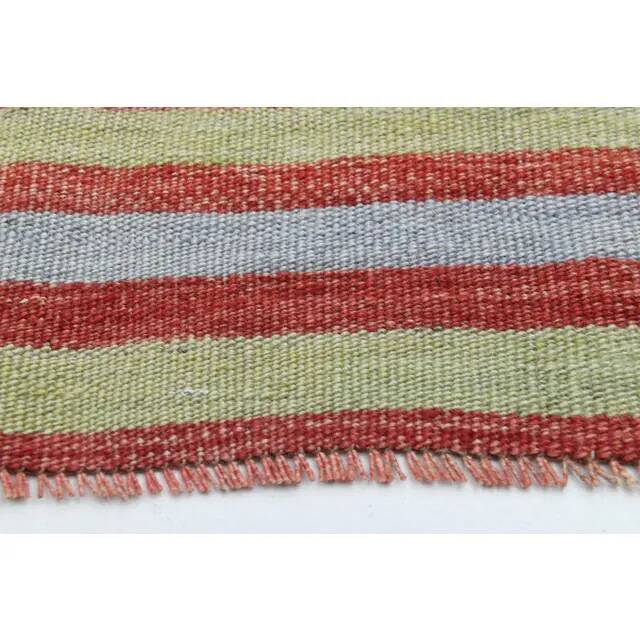 1970s Vintage Turkish Oushak Handmade Wool Cotton Beige Runner Rug  177x353