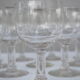 6 verres ballon ancien style bistrot XXème siècle