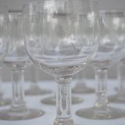 6 old balloon glasses – Bistrot style – XXth century