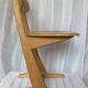 chaise enfant design bois clair