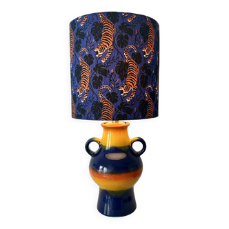 Upcycled table lamp made from an original Dümler & Breiden Pop Art vase.