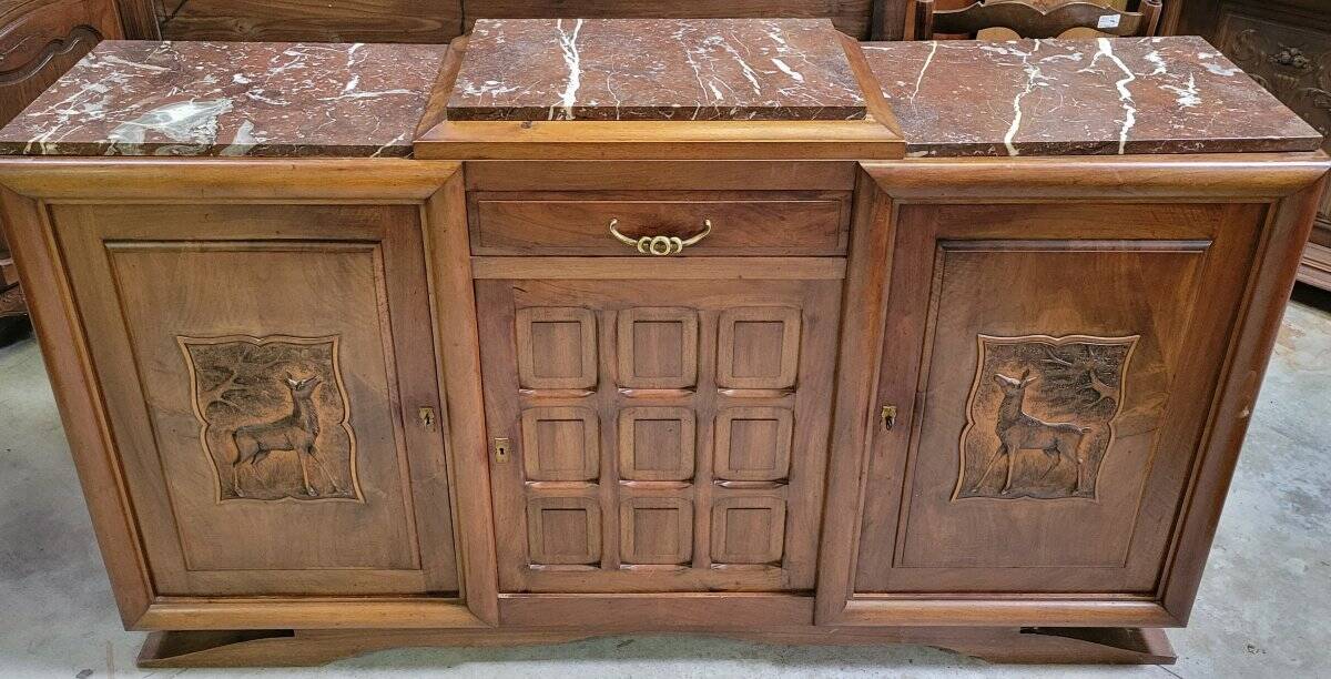 Art Deco sideboard in walnut
