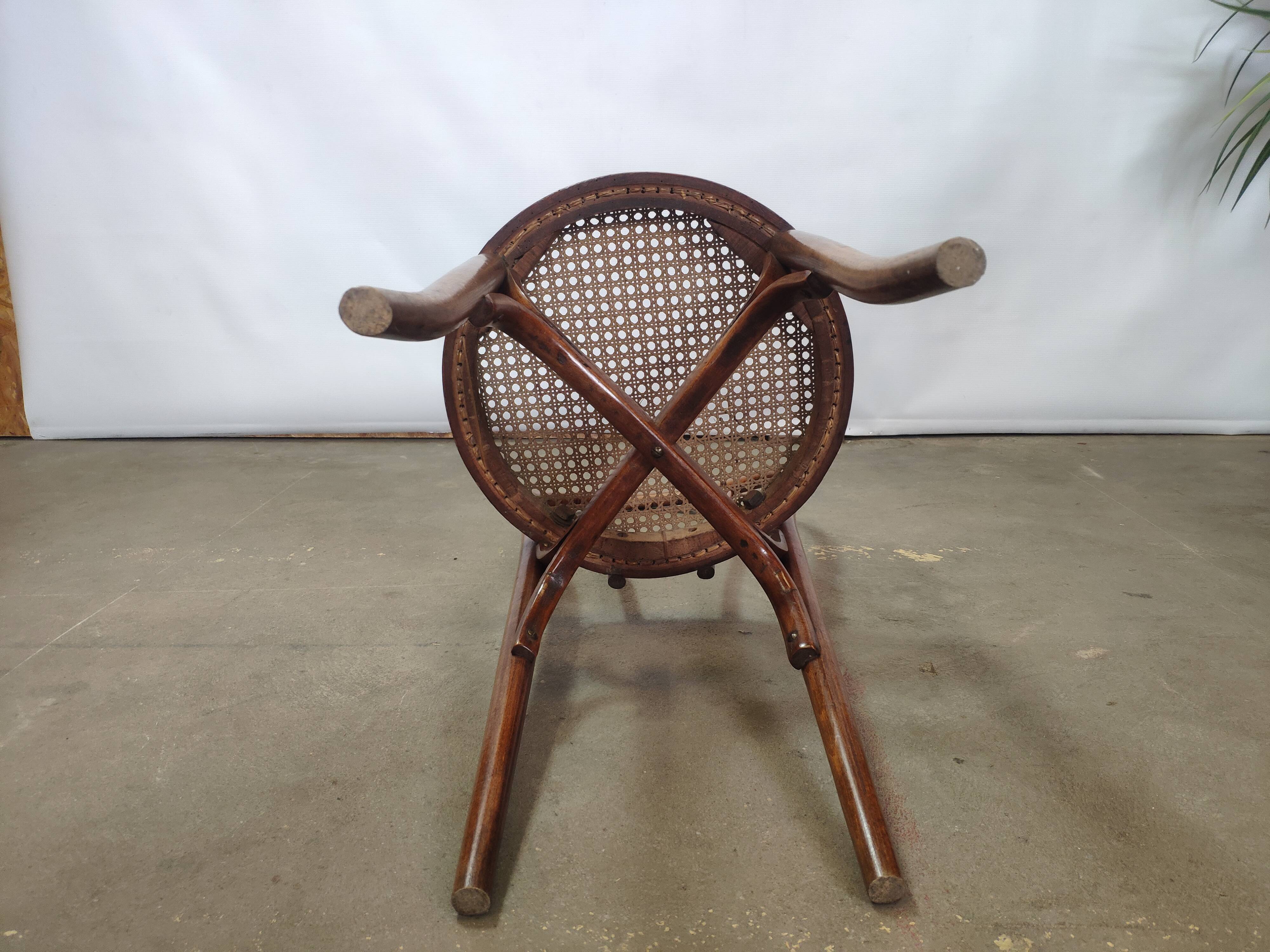 Chaise Léon Cambier bistrot vintage bois courbé Thonet