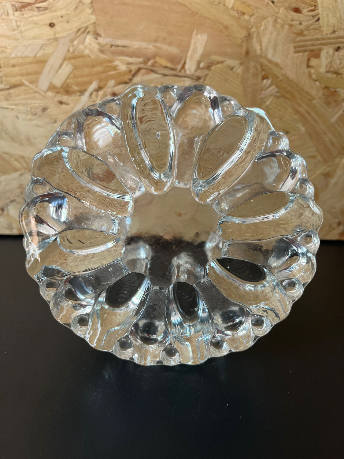 Plate warmer 1 candle thick glass