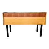 Teak storage unit with metal legs Circa 70's