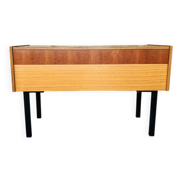 Teak storage unit with metal legs Circa 70's
