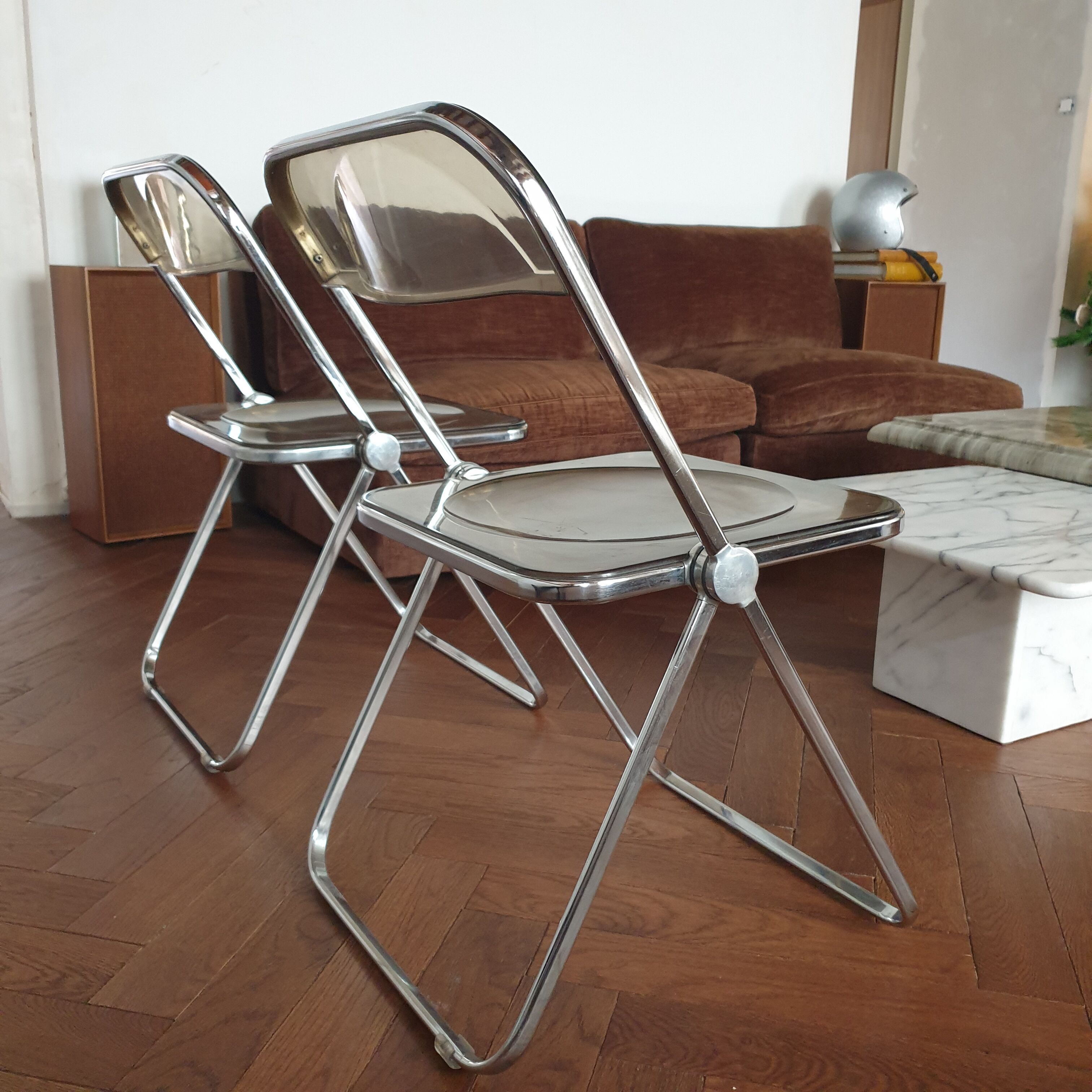 Plia chairs by Giancarlo Piretti 70