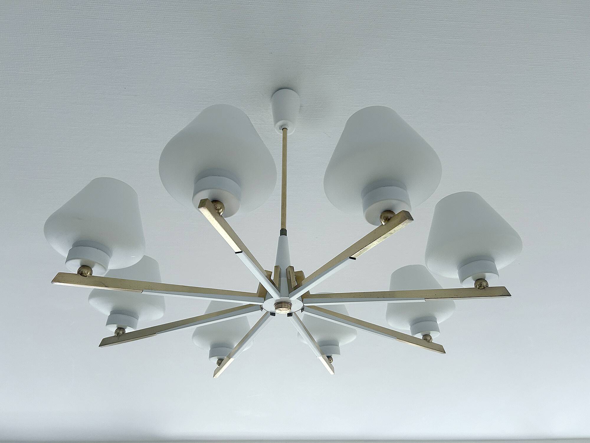 Large Mid Century Italian Pendant Light