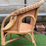 Rattan armchair