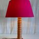 Table lamp base in solid wood, Scandinavian style - mid 20th century.