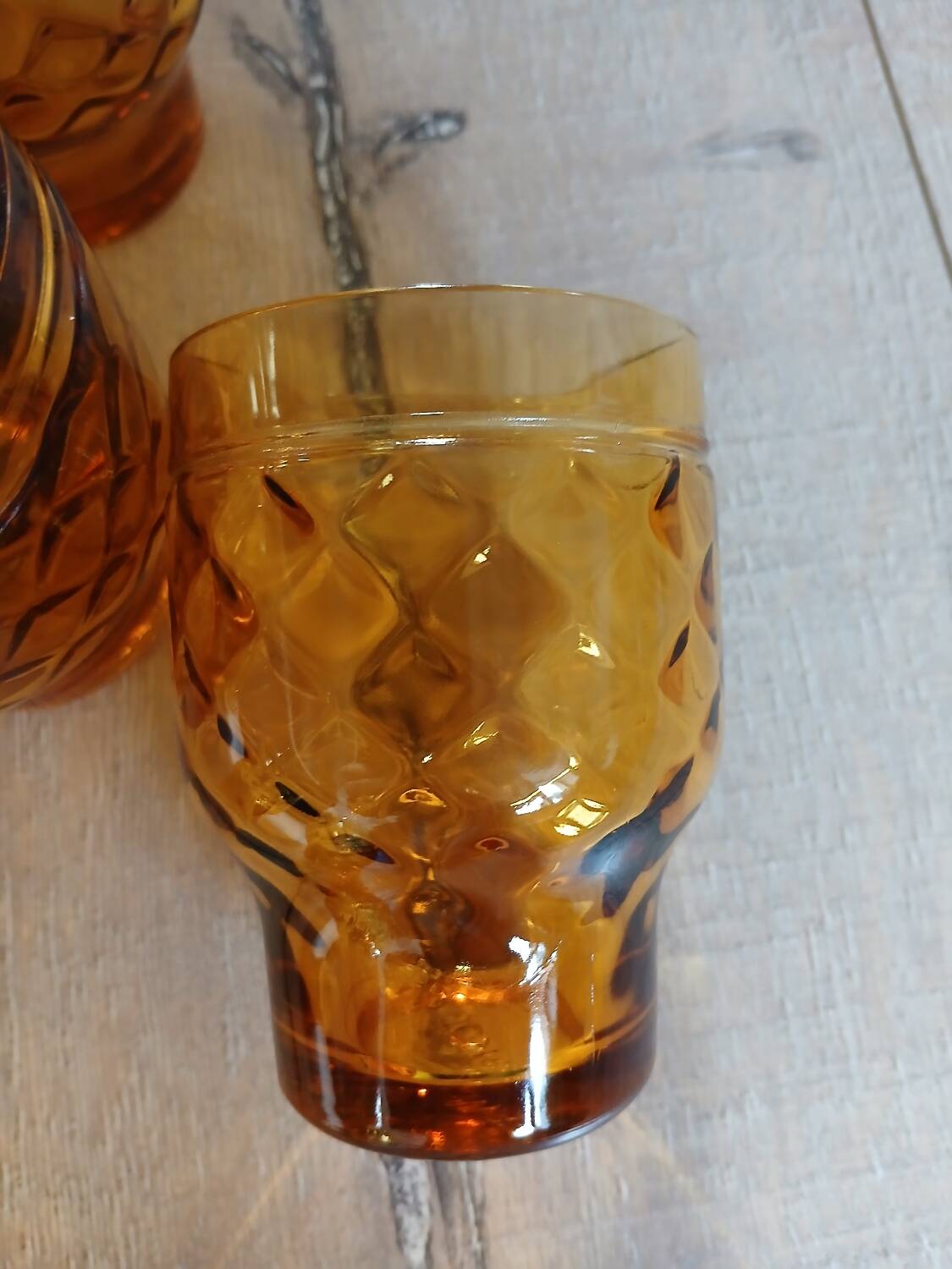 7 vintage water glasses "Pernod S.A."