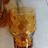 7 vintage water glasses "Pernod S.A."