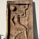 Door in low relief dancer style art deco 1930 wooden