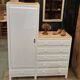 Vintage asymmetrical wardrobe