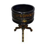 Napoleon III planter in blackened wood and gilded decorations, XIXth century