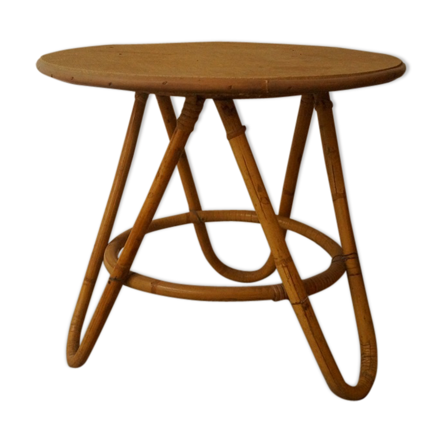 Coffee table rattan 1960