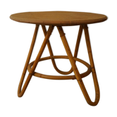 Table basse en rotin 1960