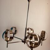 Chrome chandelier 5 spheres