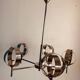 Chrome chandelier 5 spheres