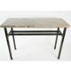 Console, art moderne, acier peint et marbre