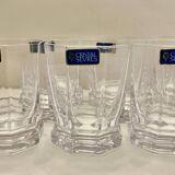 6 Sèvres crystal whisky glasses