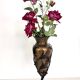 Copper Vase with Wrought Iron Snake and Leaves attr. to Alessandro Mazzucot