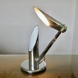 Pair of chrome "Grin Luz" lamps by Luis Pérez de la oliva, Spain, 1973