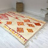 Handmade wool berber rug 250 x 147 cm